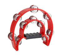 Tambor de mano colorido con campanas de acero inoxidable de sonido claro y cuerpo de ABS, pequeño timbre adecuado para todas las edades