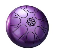 Tambor de mano con bolsa de tambor, Hand Pan Drums for Adults Rain Drum Instrument 5 Inches 8 Tones Hand Drums Instrument(Purple)