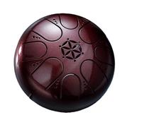 Tambor de mano con bolsa de tambor, Hand Pan Drums for Adults Rain Drum Instrument 5 Inches 8 Tones Hand Drums Instrument(Rosso)