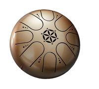 Tambor de mano con bolsa de tambor, Hand Pan Drums for Adults Rain Drum Instrument 5 Inches 8 Tones Hand Drums Instrument(Gold)