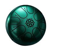 Tambor de mano con bolsa de tambor, Hand Pan Drums for Adults Rain Drum Instrument 5 Inches 8 Tones Hand Drums Instrument(Green)