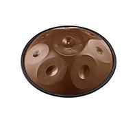 Tambor de mano con funda protectora más bolsa para terapia de sonido, meditación y yoga, fabricado en Colombia, acero de grado superior para un tono puro, broncita (escala Akebono F), 2 años de