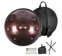 Tambor De Mano De 22 Pulgadas, 432 Hz/440 Hz, 9/10/12 Notas Tambor De Lengua De Acero, Instrumentos De Percusión Para Adultos Y Principiantes, Para Educación Musical, Meditación Y Yoga(B-432Hz,12Notes