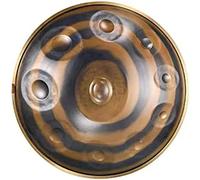Tambor de mano de 22 pulgadas, 9 notas/10 notas D menor, tambor de lengua de acero, tambor de mano, instrumento de percusión de tambor etéreo con soporte para tambor, baquetas, bolsa de tam
