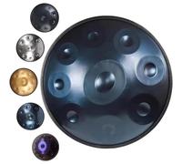 Tambor de mano de 22 pulgadas D menor 9 notas tambor de mano de acero 432Hz/440Hz tambores de mano para familiares y amigos curación de sonido