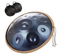 Tambor De Mano De 22 Pulgadas, Handpan Drum De Acero Para Adultos, 9/10/12 Notas, 432 Hz/440 Hz, Hand Drum Instrument(Blue,12 Notes (440Hz))