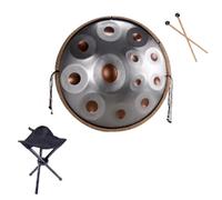 Tambor De Mano De 22 Pulgadas, Instrumento De Mano Para Adultos, Percusión De Tambor Golden Handpan De 440 Hz/432 Hz, Para Principiantes, Regalo Para Niños, Meditación Con Bolsa Suave(440Hz,12Notes)