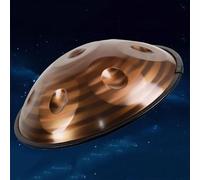 Tambor De Mano De 22 Pulgadas Y 9/10 Notas, Instrumento De Percusión De Acero, Tambor De Acero En Re Menor Para Principiantes, Percusión Armónica Para Meditación Personal, Yoga(B,10 NOTES)