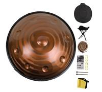 Tambor de mano de 9 notas, tambor de lengüeta de acero en re menor de 22", hecho a mano para la armonía meditativa y la relajación(Spiral,440Hz)