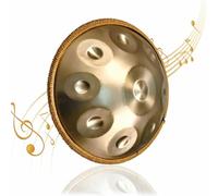 Tambor de mano de 9 tonos en D Menor, 22 pulgadas, con bolsa de mano suave, soporte para tambor de mano, mazos de percusión armoniosa, para sanación del sonido, meditación personal, yoga