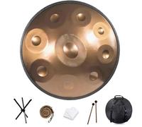 Tambor de mano de acero de 22 pulgadas, 9/10/12 notas, D menor, tambor de lengua para adultos y niños, instrumento de percusión de 440 Hz