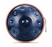 Tambor de Mano de Acero de 22 Pulgadas, Handpan Drum en D menor con 12/9/10 Notas 432/440Hz, Produce Resonancia Agradable, con Funda, Soporte y Mazos para Sanación Sonora(Azul,440Hz/12Note)