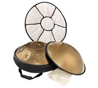 Tambor de mano de acero sensorial con funda y bolsa para meditación, terapia de sonido, ASMR o yoga - Crea tono puro