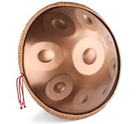 Tambor de mano de armonía dorada en D menor 9 notas 22 pulgadas con bolsa de mano, percusión para terapia sonora, meditación personal, yoga