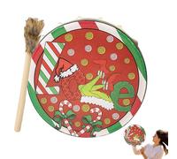 Tambor de mano de percusión chamánica, instrumento de percusión musical de Navidad, instrumento chamánico para música espiritual, meditación de reflexión, decoración del hogar