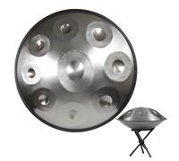 Tambor de mano en re menor, instrumento de acero de 440 Hz para adultos, perfecto para yoga, meditación y producción musical, incluye bolsa protectora