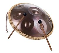 Tambor de mano, instrumento de percusión de acero, 9/10/12 notas en re menor con bolsa suave y 2 mazos para curación de sonido, meditación y yoga