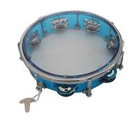 Tambor De Mano, Instrumento De PercusióN De Doble Mano, Campana De Mano Ajustable De Dos Tonos, Tambor De Mano, AcompañAmiento Para Cantar Y Bailar (8in Blue)