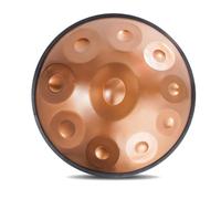 Tambor De Mano Kurdo Menor De 22 Pulgadas, 9/10/12 Notas, En Re, 432 Hz/440 Hz, Hand Drum Steel Drum Percusión, Handpan Drums Sets, Para Sanación Sonora(GOLD-10 NOTES,432Hz)