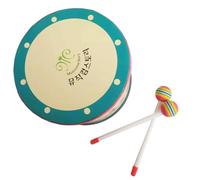 Tambor de mano para niños, juguete preescolar para niños, ritmo, juguete Musical educativo, instrumento de percusión de mano para suelo, pandereta Orff de tierra para niños