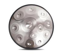 Tambor de mano, tambor de lengua de acero de 22 pulgadas, 9/10/12 notas, para curación de sonido y meditación, instrumento de percusión de 432 Hz/440 Hz con accesorios