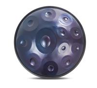 Tambor de mano, tambor de lengua de acero de 22 pulgadas, 9/10/12 notas, para curación de sonido y meditación, instrumento de percusión de 432 Hz/440 Hz con accesorios