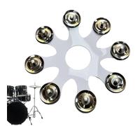 Tambor de metal, juego de platillos, Platillos de batería negros montables | de acero inoxidable, Suministros de batería profesionales, accesorios de charleston, platillos