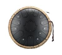 Tambor de música etéreo de 13 pulgadas, 15 notas, lengua de acero, tono C, instrumentos musicales de percusión, tambor de acero (gris)