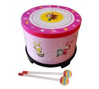 Tambor de piso con palo de madera, instrumento de percusión de mano, juguete educativo para niños, juguete musical educativo para niños, pandereta de tierra