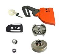 Tambor del embrague Cojinete de agujas Bomba de aceite Cadena de freno Manija de la motosierra Reemplazar el juego de piezas adecuado para Husqvarna 136 137 141 142