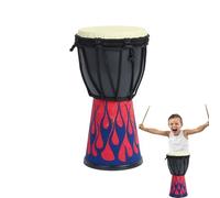 Tambor Djeembe - Mogano intagliato a mano Djeembe, tamburo bongo intagliato arabo, | Tamburo vintage di capra professionale di capra, a mano leggera intagliata per bambini professionisti bongo per