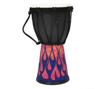 Tambor djembe africano de 4 pulgadas, diseño hecho a mano para experiencias culturales y musicales (D)