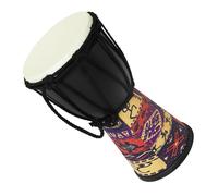 Tambor Djembe Africano De 4 Pulgadas, Tambor De Mano Portátil Tallado A Mano Con Patrones Coloridos, Percusión Tradicional Djembé Para Principiantes
