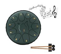 Tambor educativo infantil de iluminación musical, diseño sinfonía lluviosa, vacío, para exteriores, de 6 a 12 pulgadas, mano nocturna I5G6, tambor de lengua de acero