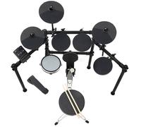 Tambor Electrónico Portátil De Malla De Rendimiento Profesional Tambor De Jazz baterias electronicas profesionales(3 Cymbals)