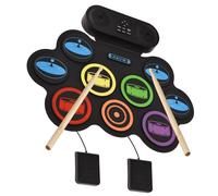Tambor electrónico USB portátil adecuado para entusiastas de la música con una biblioteca de sonidos ricos que incluye ritmos de rock y batería electrónica portátil