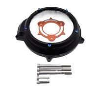 tambor embrague Ajuste para 1290 Superduke GT, 1290 Superduke R Piezas de motocicleta tapa protectora de tapón de embrague transparente tambor caja cambios(GZSP-K1-014-BK-BK-OR)