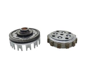 tambor embrague Compatible con Suzuki GN250 GN 250 250cc Compatible con conjunto de embrague Wangjiang 21200-38202. Kit Engranaje Corona Cesta Exterior campana embrague