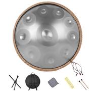 Tambor Handpan, 10 Notas 432Hz/440Hz En Re Menor, Tambor De Mano De Acero Con Bolsa Suave Para Handpan, Percusión Armónica, Para Meditación Personal, Yoga(Blue,10 Notes(440Hz))