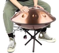 Tambor Handpan De 55 Cm, Instrumento De Percusión De 9/10 / 12 Notas A 432 Hz / 440 Hz Con Trípode De Tambor, Tambor De Lengua De Acero Para Principiantes Y Músicos Profesionales (Size : 440Hz, Co