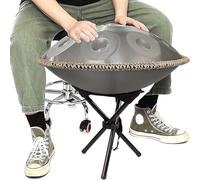 Tambor Handpan De 55 Cm, Instrumento De Percusión De 9/10 / 12 Notas A 432 Hz / 440 Hz Con Trípode De Tambor, Tambor De Lengua De Acero Para Principiantes Y Músicos Profesionales (Size : 432Hz, Co