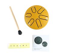 Tambor Handpan, Mini Tambor De Mano Profesional, Instrumento De Curación De Sonido Con Apariencia Distintiva, Sonido Claro Para Niños Adultos Principiantes(oro)