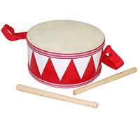 Tambor infantil de 8 pulgadas, cabeza de doble cara, correa de 36 pulgadas, baquetas de madera