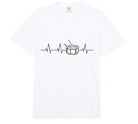 Tambor Lateral del Tambor del Latido del corazón del Tambor de la Caja Comfort Colors Adult Heavyweight T-Shirt