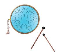 Tambor Lengua Acero 13 Pulgadas Y 15 Notas, Harmonic Handpan Drum, Instrumento Percusión Handpan Fa Mayor Para Adultos, Para Acompañamiento De Conciertos Meditación Yoga(D)