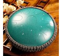 Tambor Lengua Acero,instrumento Tambor Handpan 14pulgadas Con 15conjuntos Escalas Y 7 Conjuntos Secuencias,segunda Afinación Y Re Mayor,etéreo Puro Y Melodioso,sensación Mejorada,para Meditación