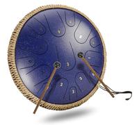 Tambor Lengua Acero, Tambor Mano 14 Pulgadas, Tambor Percusión Etéreo Rango Completo Tono D 15 Notas Con Bolsas Transporte, Mazo, Para Producción Audio Principiante Y Profesional