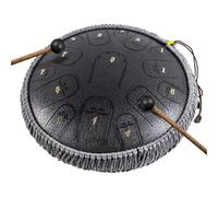 Tambor Lengüeta Acero Aleación, Tambor Tanque Caballo Handpan 14 Pulgadas 15 Notas C Key Percussion Steel Drum Kit Con Mazos Tambor Pegatinas Notas Púas Dedo Soporte Mazo Y Bolsa Transporte