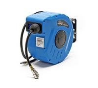 Tambor manguera aire comprimido automático 10m+1m Soporte de pared giratorio 180° Carrete Manguera