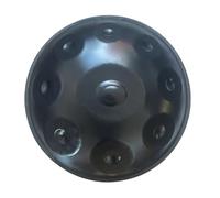 Tambor negro prémium de 9/10/12 notas con bolsa de transporte suave y soporte, instrumento de percusión de acero para meditación, relajación y entretenimiento, 440 Hz, perfecto para adultos